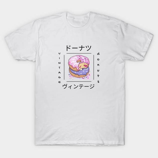 Donut Kawaii Pastry Food Japan Asia Sweet T-Shirt by Flowering Away